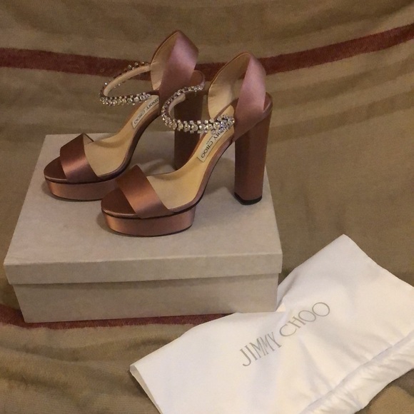 AUTHENTIC JIMMY CHOO - SANTINA 125 PLATFORM - Picture 2 of 5